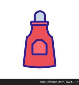 kitchen protective apron to point icon vector. kitchen protective apron to point sign. color symbol illustration. kitchen protective apron to point icon vector outline illustration