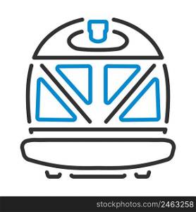 Kitchen Sandwich Maker Icon. Editable Bold Outline With Color Fill Design. Vector Illustration.