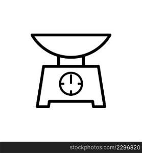 Kitchen Scale Icon Vector Design Template.
