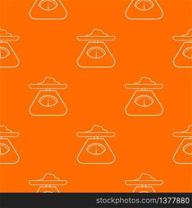 Kitchen scales pattern vector orange for any web design best. Kitchen scales pattern vector orange
