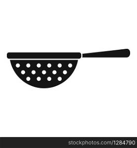 Kitchen sieve icon. Simple illustration of kitchen sieve vector icon for web design isolated on white background. Kitchen sieve icon, simple style