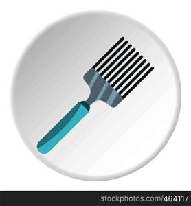 Kitchen spatula icon in flat circle isolated vector illustration for web. Kitchen spatula icon circle