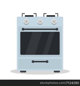 Kitchen stove. Oven. Flat vector illustration