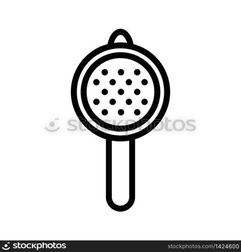 kitchen strainer icon vector. kitchen strainer sign. isolated contour symbol illustration. kitchen strainer icon vector outline illustration