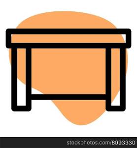 Kitchen table used for food preparation