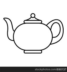 Kitchen teapot icon. Outline illustration of kitchen teapot vector icon for web. Kitchen teapot icon, outline style