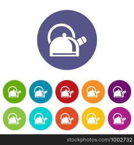 Kitchen teapot icon. Simple illustration of kitchen teapot vector icon for web. Kitchen teapot icon, simple style