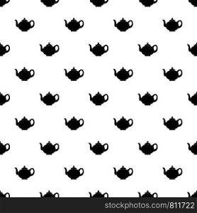 Kitchen teapot pattern seamless vector repeat geometric for any web design. Kitchen teapot pattern seamless vector