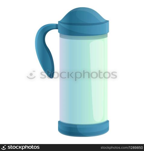 Kitchen thermo bottle icon. Cartoon of kitchen thermo bottle vector icon for web design isolated on white background. Kitchen thermo bottle icon, cartoon style