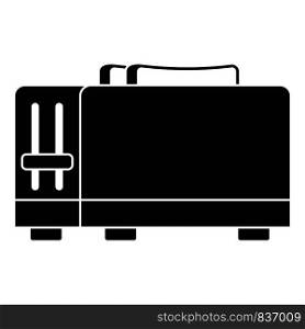 Kitchen toaster icon. Simple illustration of kitchen toaster vector icon for web design isolated on white background. Kitchen toaster icon, simple style