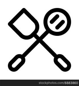 Kitchen utensils, icon on isolated background,