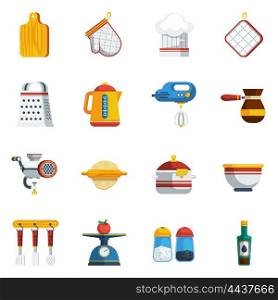 Kitchen Utensils Icons Set . Kitchen Utensils Icons Set. Kitchen Utensils Vector Illustration. Cooking Flat Symbols. Kitchen Utensils Design Set. Cooking Elements Collection.