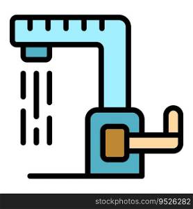 Kitchen water tap icon outline vector. Delivery service. Bottle company color flat. Kitchen water tap icon vector flat