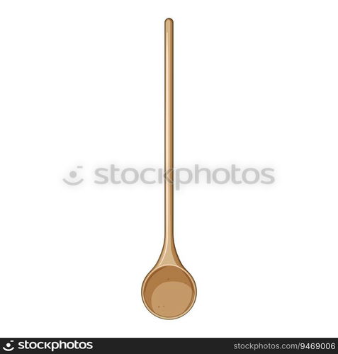 kitchen wooden spoon cartoon. tool food, organic top, ladle kitchenware kitchen wooden spoon sign. isolated symbol vector illustration. kitchen wooden spoon cartoon vector illustration