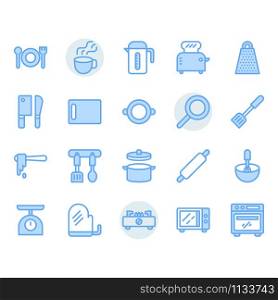 Kitchenware icon and symbol set