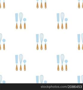 Kitchenware pattern seamless background texture repeat wallpaper geometric vector. Kitchenware pattern seamless vector
