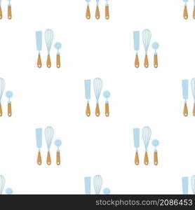 Kitchenware pattern seamless background texture repeat wallpaper geometric vector. Kitchenware pattern seamless vector