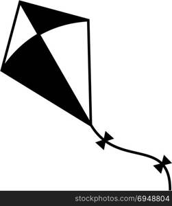 Kite Icon, Design Vector Art Illustration