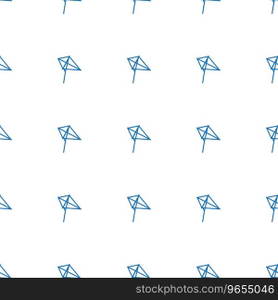 Kite icon pattern seamless white background Vector Image