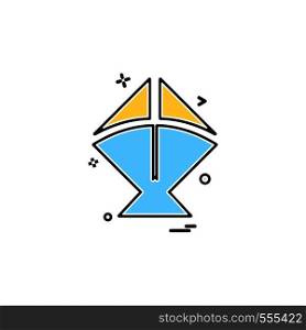 kite icon vector design