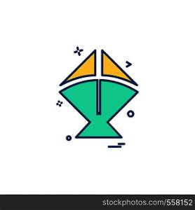 kite icon vector design