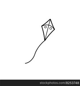 kite vector icon illustration symbol design 