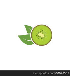 kiwi fruit icon vector illustration design template 
