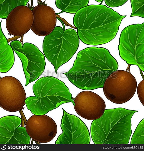 kiwi vector pattern on white background. kiwi vector pattern