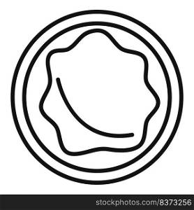 Knead dough icon outline vector. Pizza pastry. Baking roll. Knead dough icon outline vector. Pizza pastry