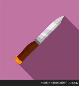 Knife icon. Flat illustration of knife vector icon for web design. Knife icon, flat style