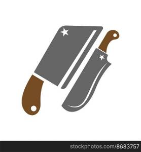 Knife icon logo design illustration vector