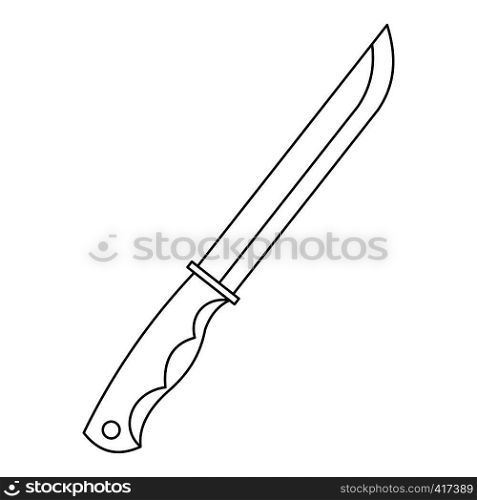 Knife icon. Outline illustration of knife vector icon for web. Knife icon, outline style