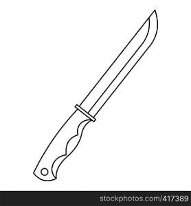 Knife icon. Outline illustration of knife vector icon for web. Knife icon, outline style