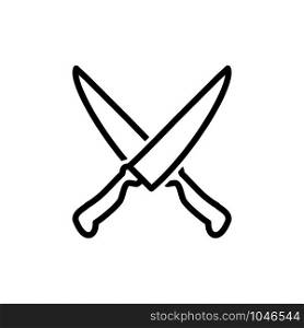 Knife icon trendy