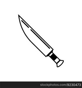 knife icon vector illustration logo design