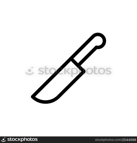 knife icon vector line style