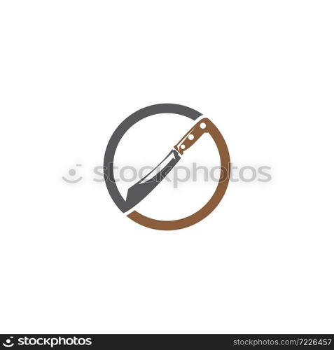 Knife icon. Vector logo illustration isolated sign symbol