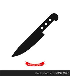 knife icon vector logo template, chef knife vector icon, kitchen utensil icon