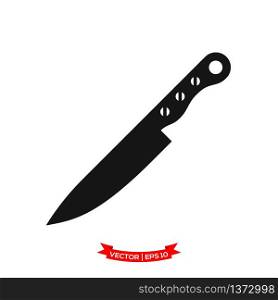knife icon vector logo template, chef knife vector icon, kitchen utensil icon