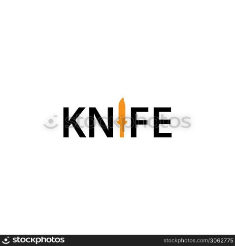 Knife logo template vector icon design
