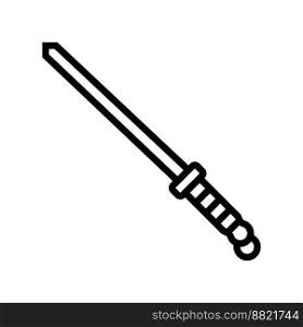 knife sharpener line icon vector. knife sharpener sign. isolated contour symbol black illustration. knife sharpener line icon vector illustration