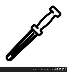 knife sharpener line icon vector. knife sharpener sign. isolated contour symbol black illustration. knife sharpener line icon vector illustration