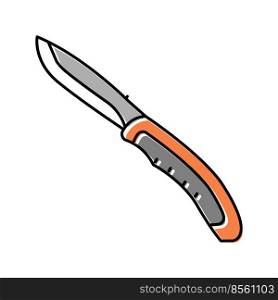 knife tool repair color icon vector. knife tool repair sign. isolated symbol illustration. knife tool repair color icon vector illustration