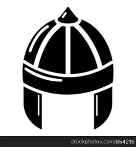 Knight helmet guard icon. Simple illustration of knight helmet guard vector icon for web. Knight helmet guard icon, simple black style