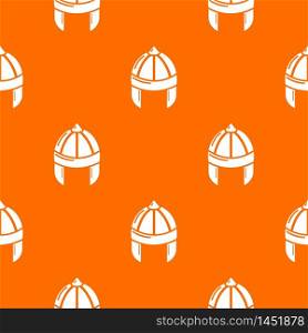 Knight helmet guard pattern vector orange for any web design best. Knight helmet guard pattern vector orange
