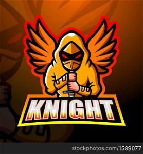 Knight mascot esport logo design