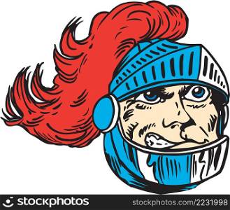Knight Mascot Head Vector Illustration
