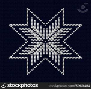 Knit snowflake design