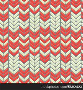 Knitted wool colorfull seamless pattern with ornament