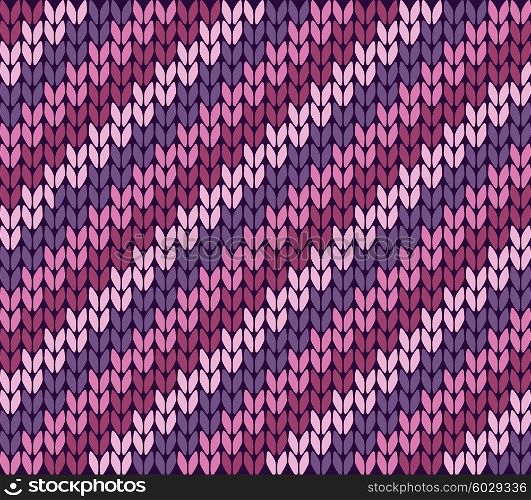 Knitting pattern with stripes